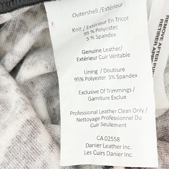 DANIER 🇨🇦 Women’s Animal‎ Print & Leather Sleeveless Dress Ruching Size 8 - Picture 9 of 10